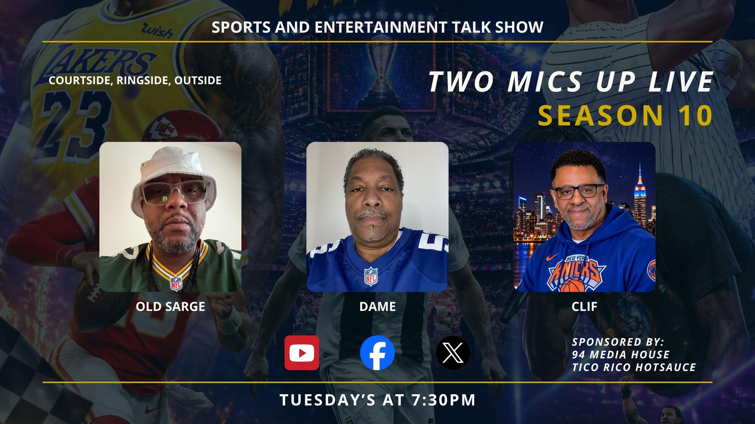 Season 9 Episodes – Two Mics Up with Damednydc, Big A and Clifton | Sports, Culture and Celebrity Interviews