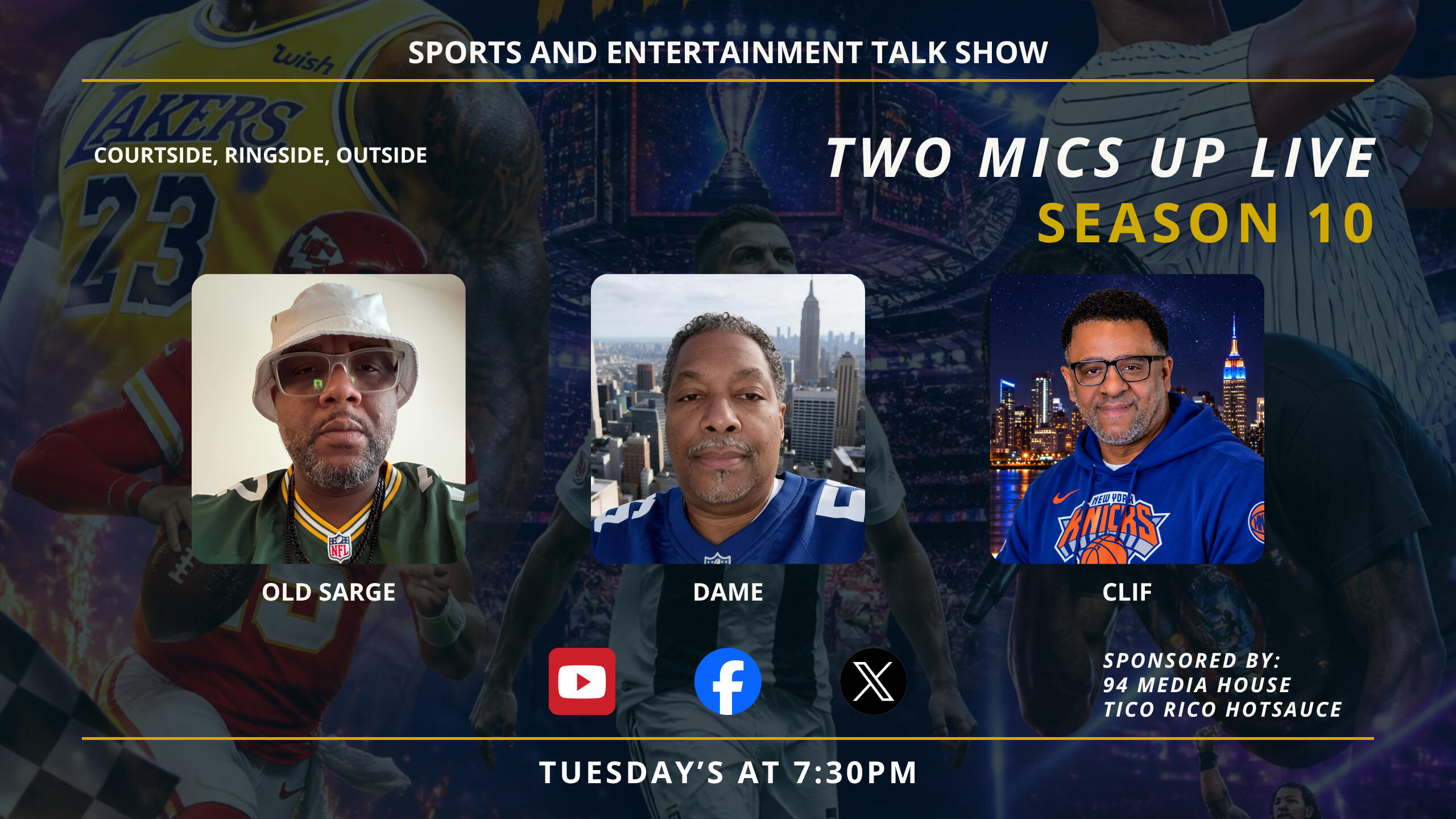 Season 9 Episodes – Two Mics Up with Damednydc, Big A and Clifton | Sports, Culture and Celebrity Interviews